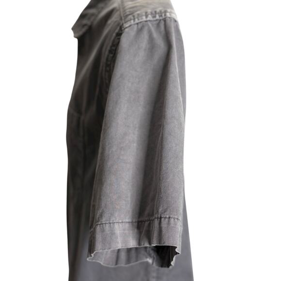 Urban Outfitters Gray Short Sleeve Button Up Shirt Men’s M 100% Cotton Casual - Picture 6 of 12